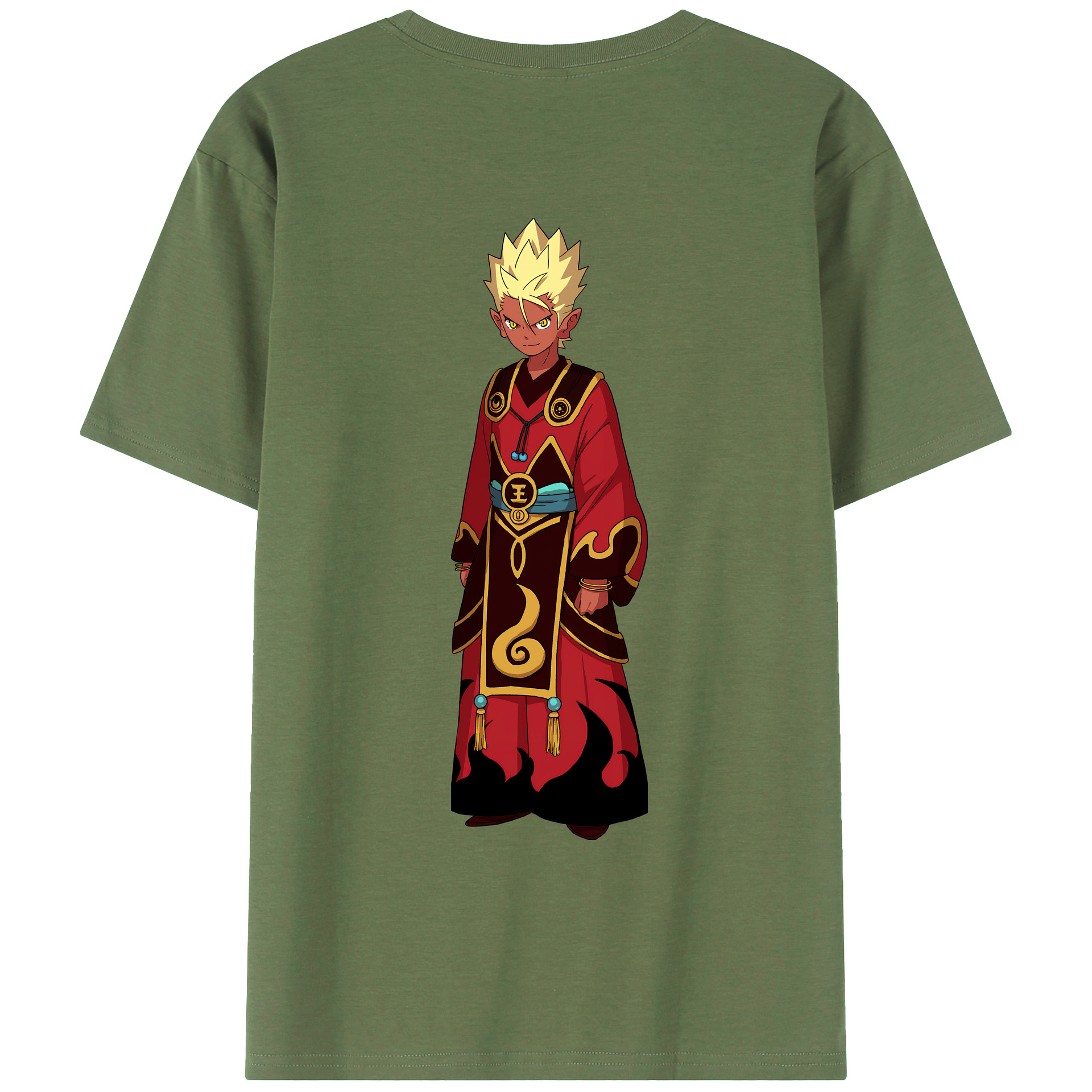 （画像用） 妖怪ウォッチ Yo-kai Watch 綿100％ メンズ半袖Tシャツ（バックプリント） 通気性